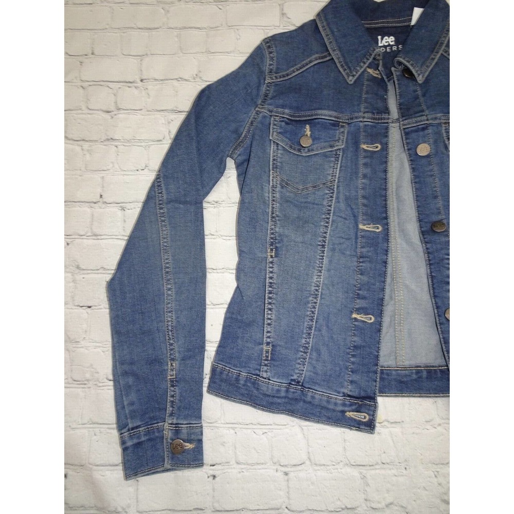 Riders by Lee Indigo Women's Denim Jacket, Weathered, X-Small - Picture 8 of 9